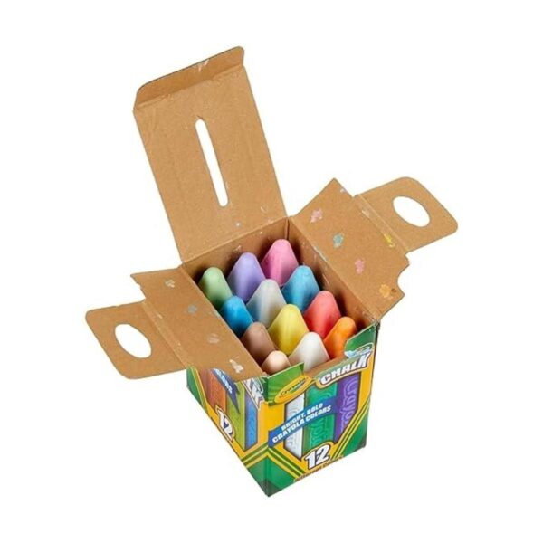 Crayola Tiza lavable para acera 12 colores clásicos_4