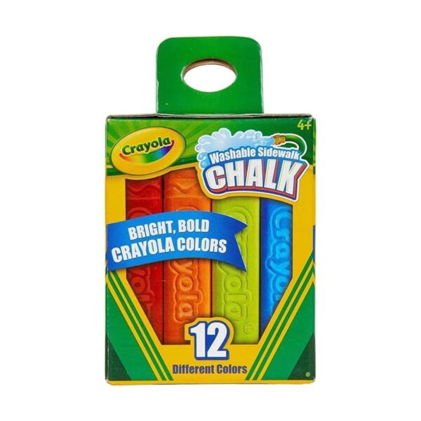 Crayola Tiza lavable para acera 12 colores clásicos_1