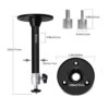 Soporte de pared de techo para mini proyector 6.61 libras_6