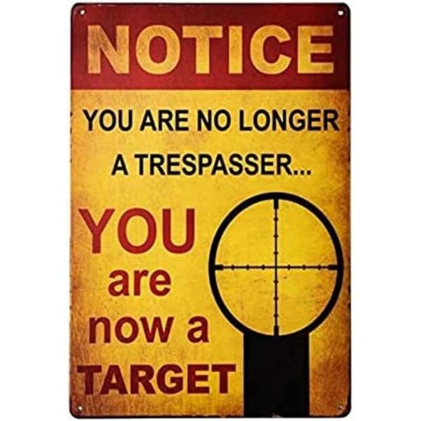 ERLOOD Notice You are no longer a Trespasser You are Now