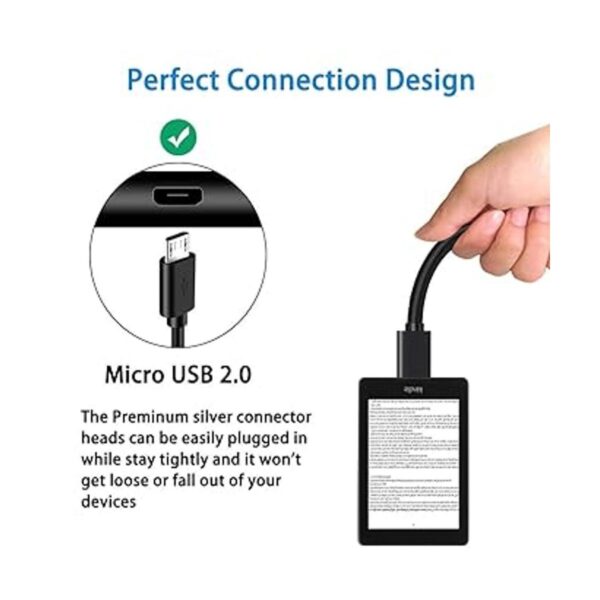 Cable micro USB de 6 pies para Samsung tablet Fire_2