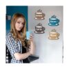 4 piezas de arte de pared de madera para café taza de