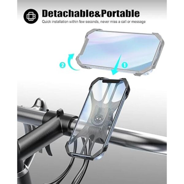Acrhkoor Soporte para teléfono de bicicleta ajustable y_2