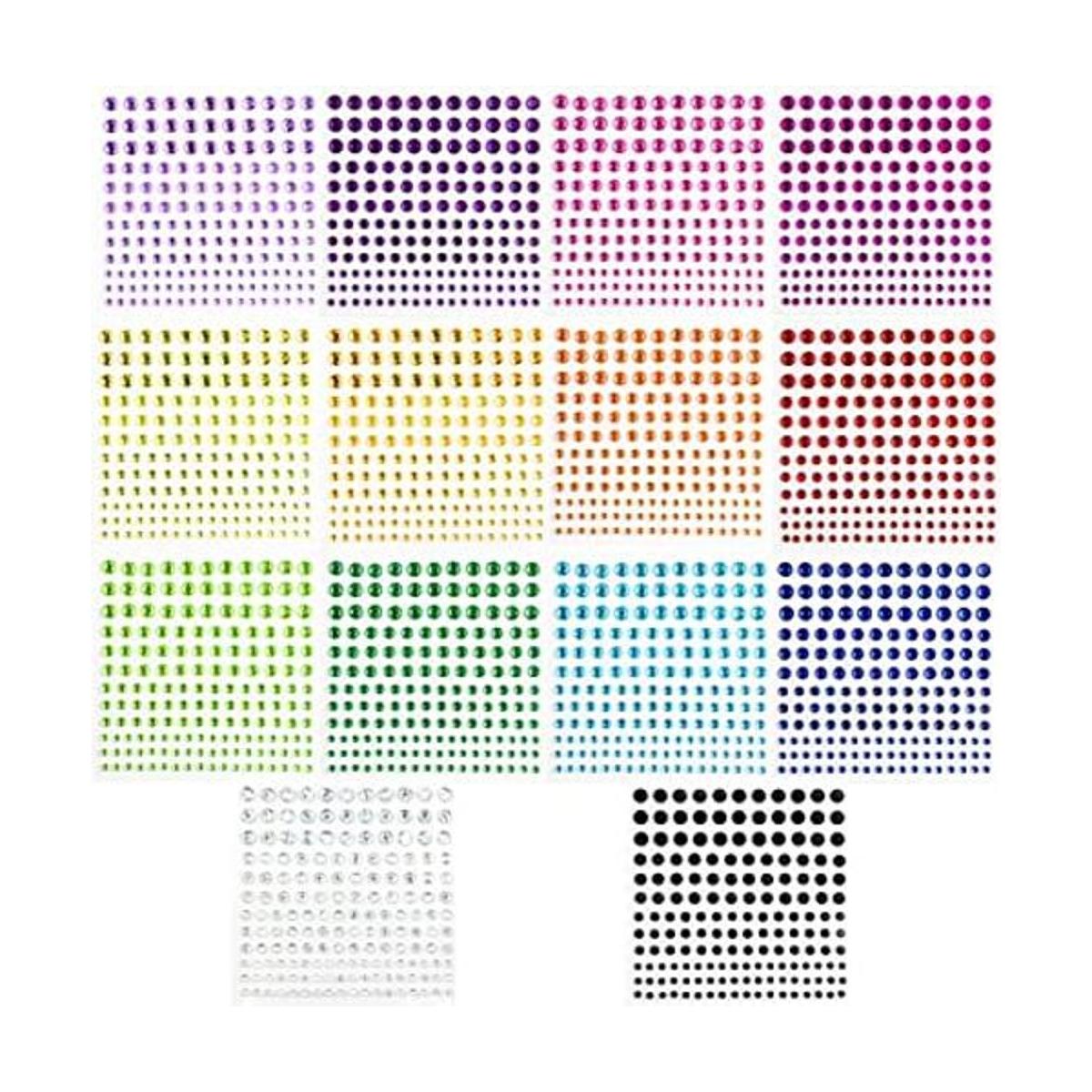 2310 calcomanías autoadhesivas de diamantes de imitación
