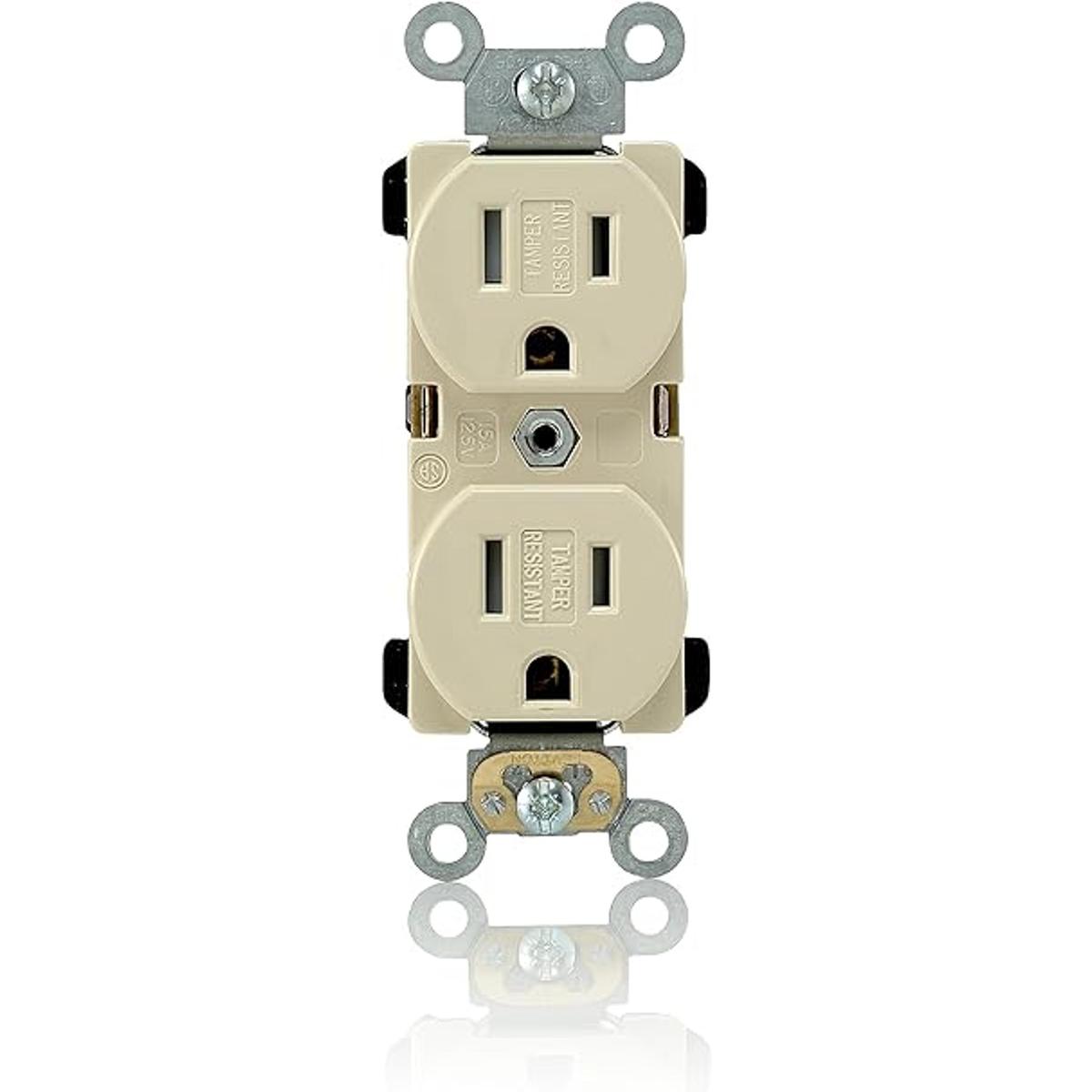 Leviton TBR15I Receptáculo dúplex de cuerpo estrecho 15
