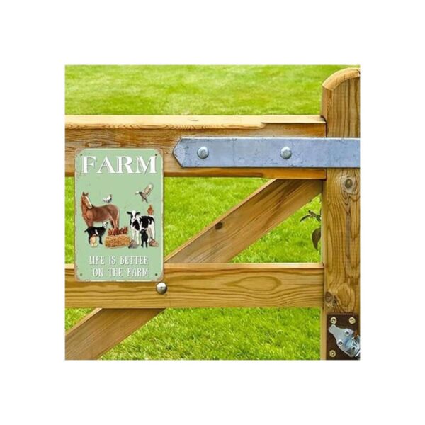 Letreros de metal vintage de estaño Farm Sweet Farm Life