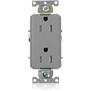 Leviton TDR15GY 15 Amp 125 Volt Decora Plus Receptáculo_1