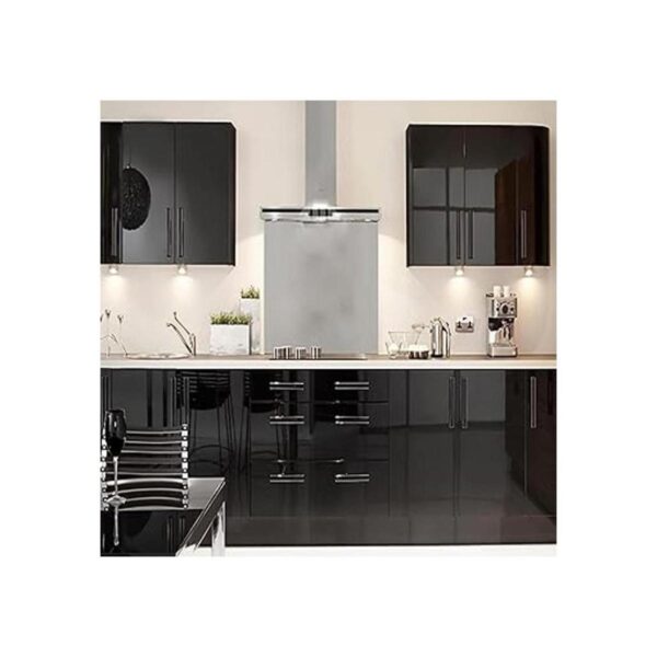 Papel para empapelar de vinilo autoadhesivo de color negro_4