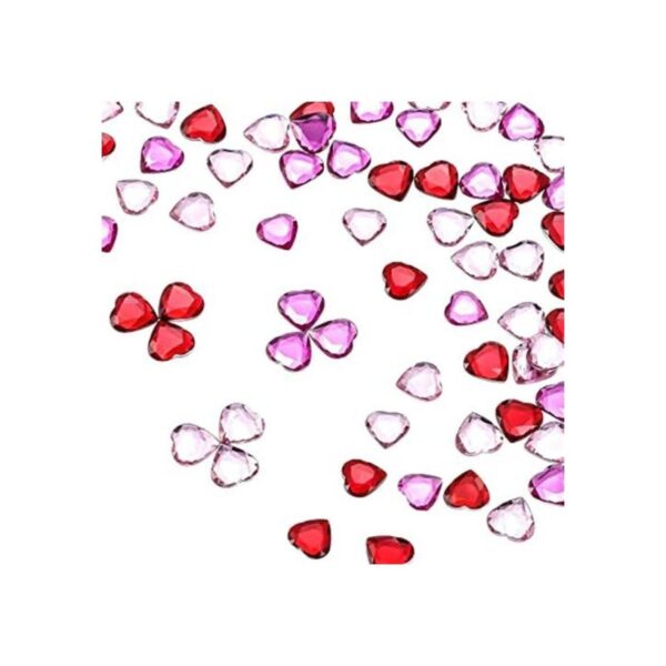 300 piezas de corazón acrílico rojo para el día de San