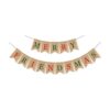 SWYOUN Guirnalda de arpillera con texto en inglés Merry_5