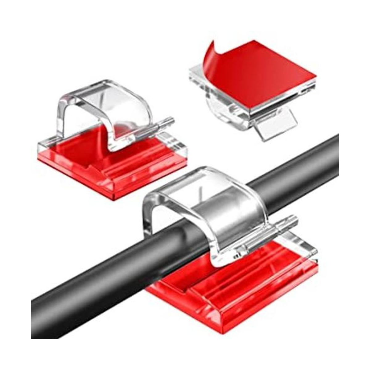 Clips adhesivos para cables 50 unidades clips de