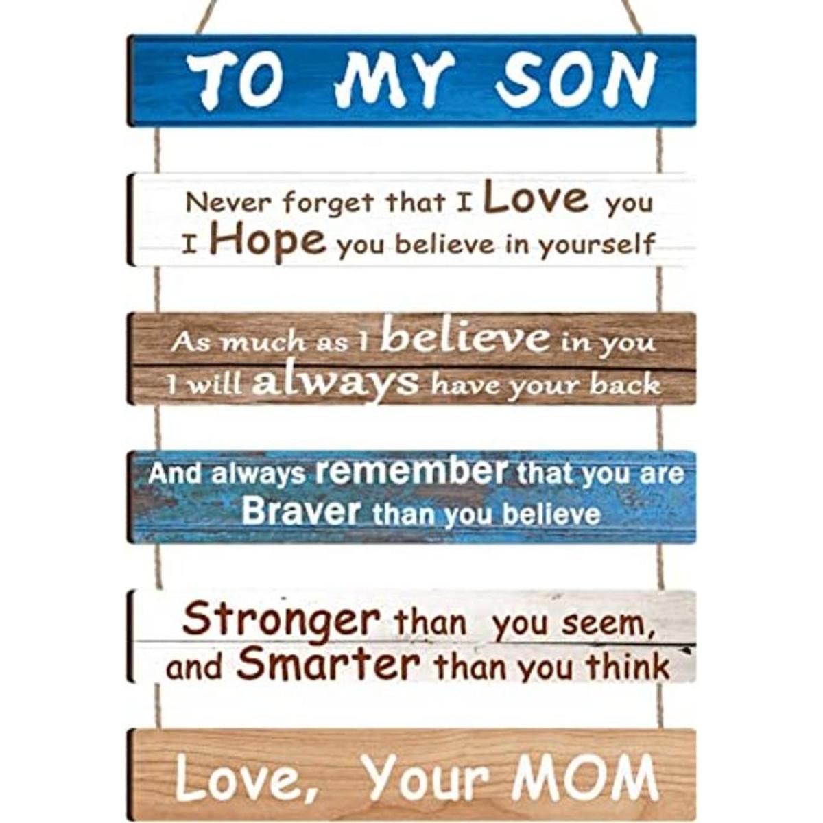 To My Son Daughter Gift from Mom Boys Room Decor Baby Boys
