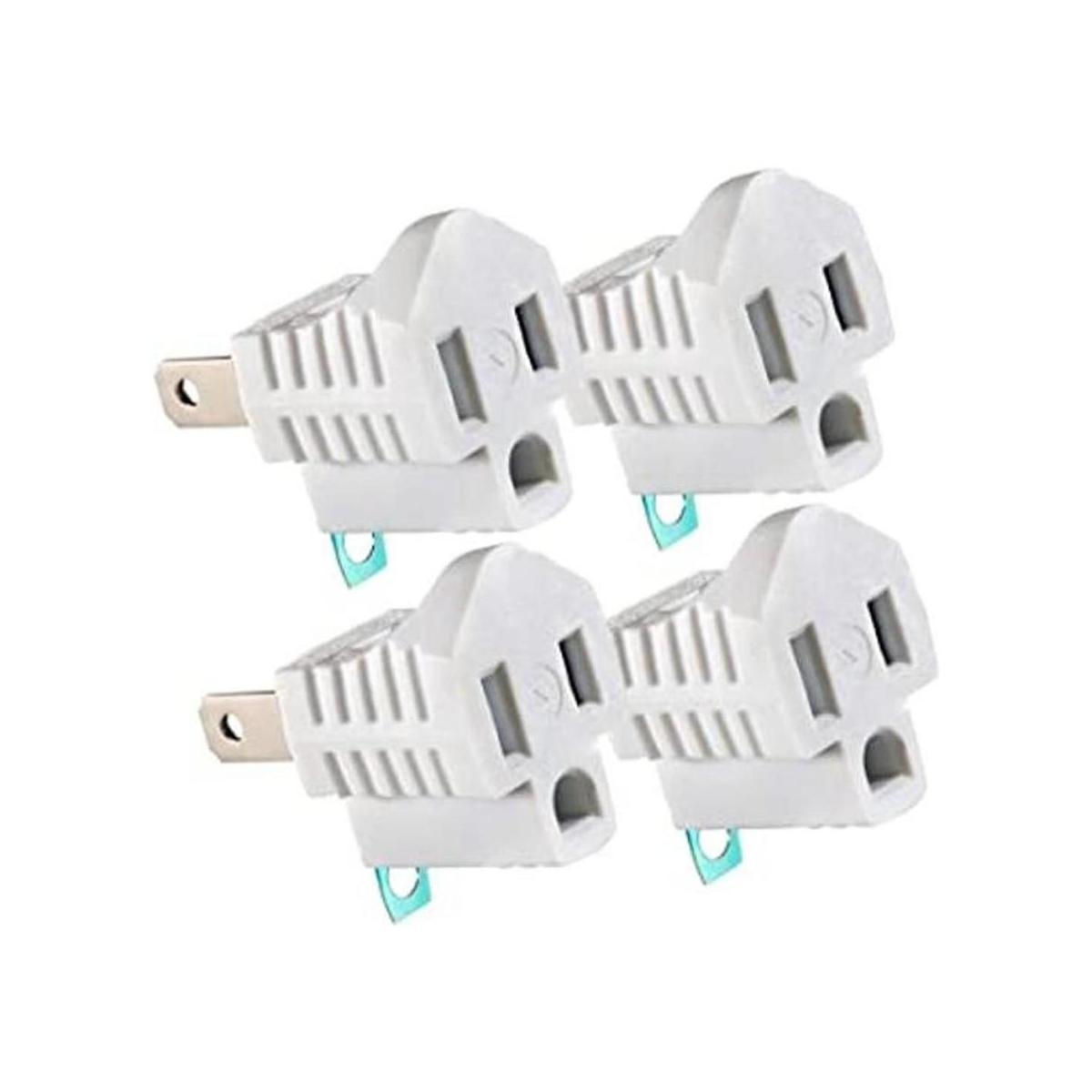 Adaptador de salida de 2 clavijas a 3 puntas convertidor