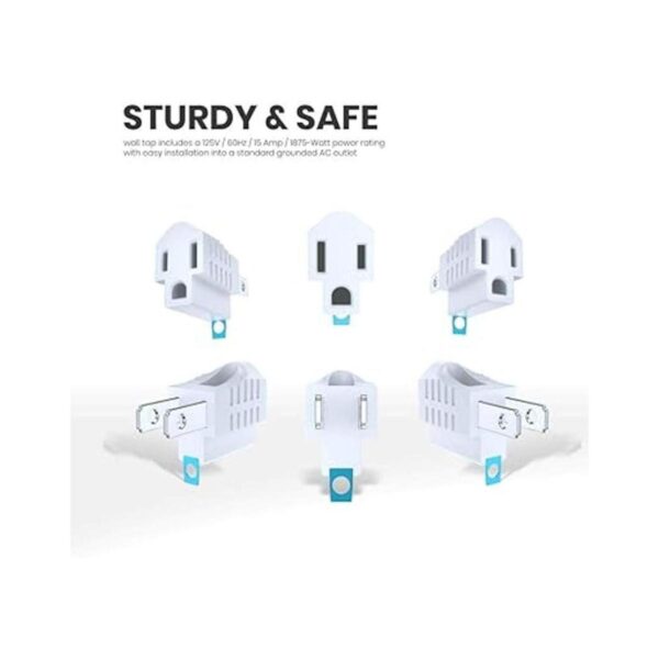 Adaptador de salida de 2 clavijas a 3 puntas convertidor_6