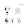 Adaptador de salida de 2 clavijas a 3 puntas convertidor_4