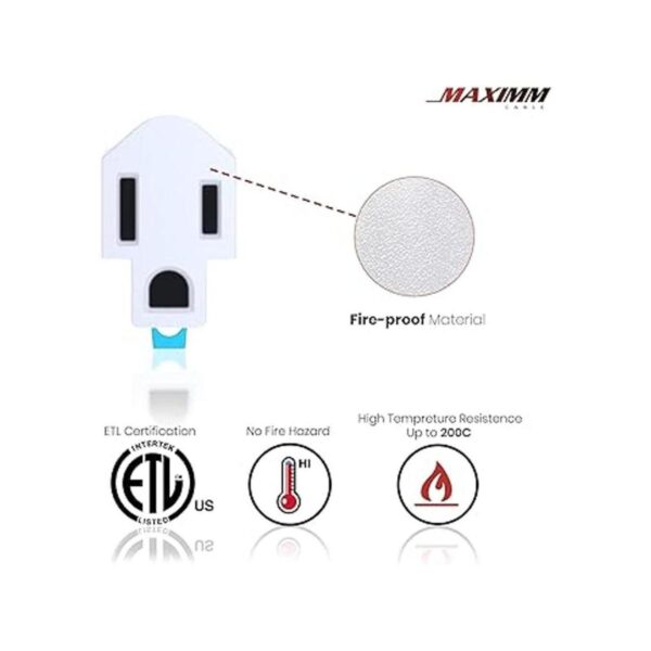 Adaptador de salida de 2 clavijas a 3 puntas convertidor_4