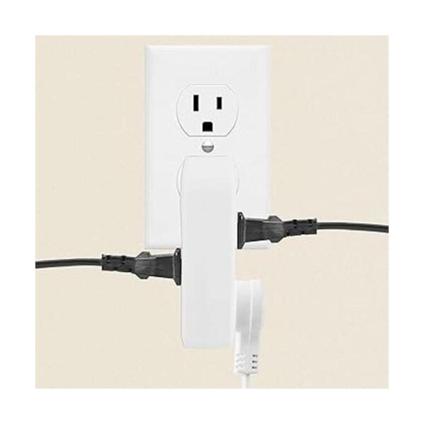 Adaptador divisor vertical de pared de 3 vías con enchufe_4