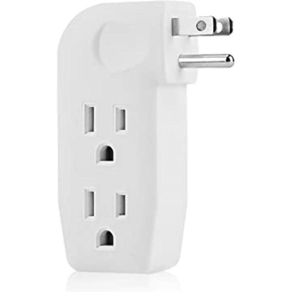 Adaptador divisor vertical de pared de 3 vías con enchufe_1