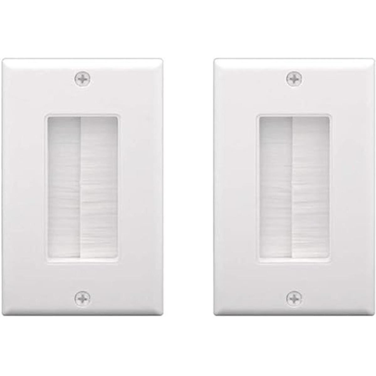 VCE Placa de pared de un solo cepillo para cables de paso