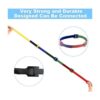 Newlan Juego de 60 correas de cable reutilizables en 2