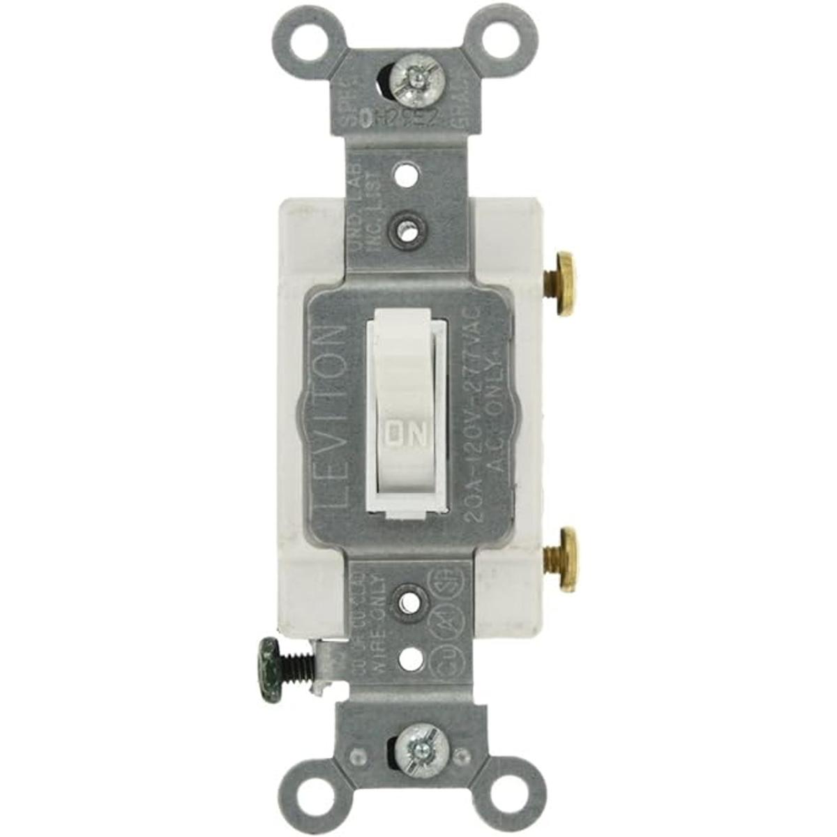 Leviton 545212W 20Amp 120277Volt interruptor silencioso