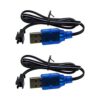 Blomiky 2 Pack 3.7V USB Cable cargador con conector SM2P_1