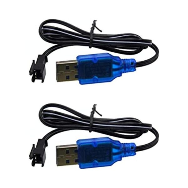 Blomiky 2 Pack 3.7V USB Cable cargador con conector SM2P_1