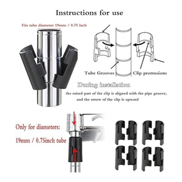 Clips de alambre para estante de 52 piezas clips de