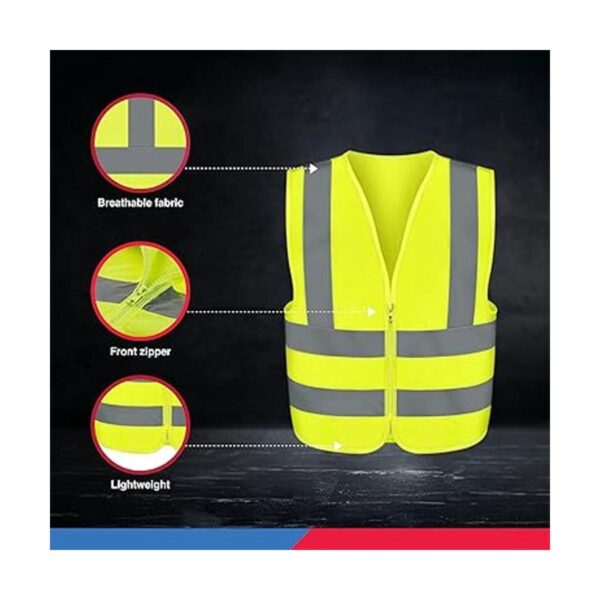 Neiko 53962A Chaleco de seguridad de alta visibilidad con_4