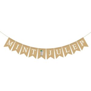 Pudodo Jute Arpillera Kentucky Derby Mint Julep Banner_1