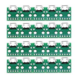 Teansic 20 adaptadores micro USB a DIP conector hembra de_1