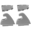 2 clips de plástico para visera solar color gris_2