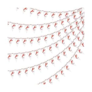 Banner de 10.2 ft diseño de cangrejo de cangrejos Mardi