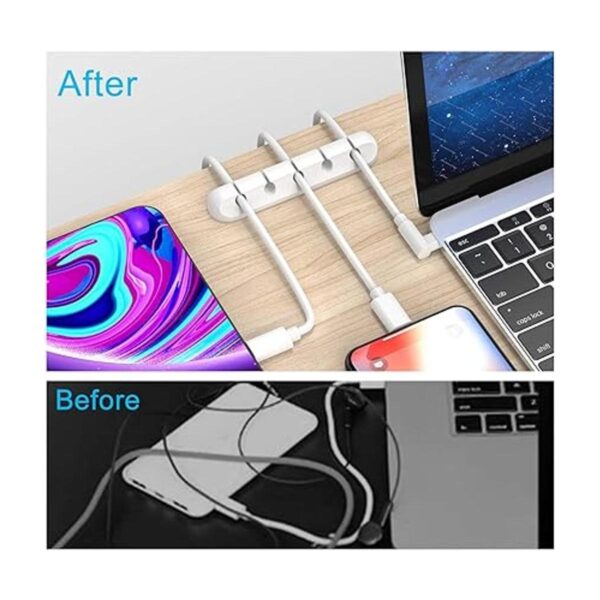 INCHOR Cord Organizer Cable Organizer White Cord Holder_2