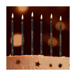 24 velas de cumpleaños largas y finas para cupcakes velas