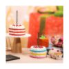 24 velas de cumpleaños largas y finas para cupcakes velas