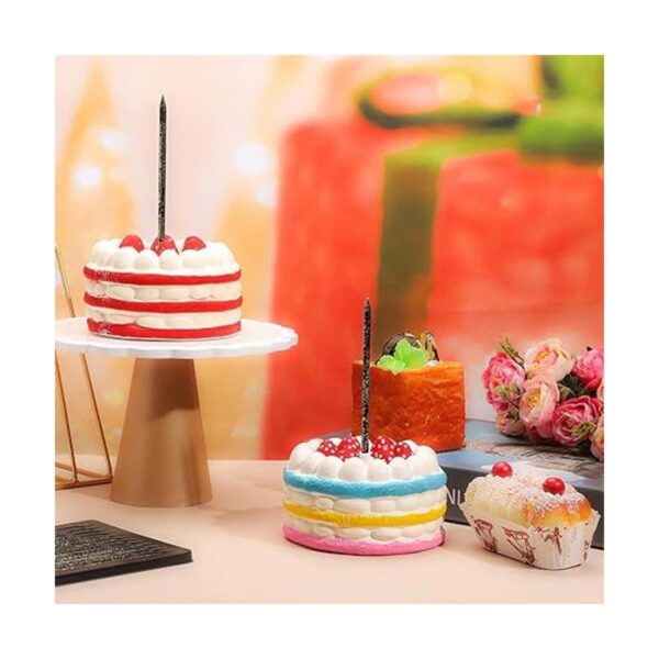 24 velas de cumpleaños largas y finas para cupcakes velas