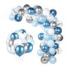 104 piezas de globos azules y plata para guirnalda arco;_1