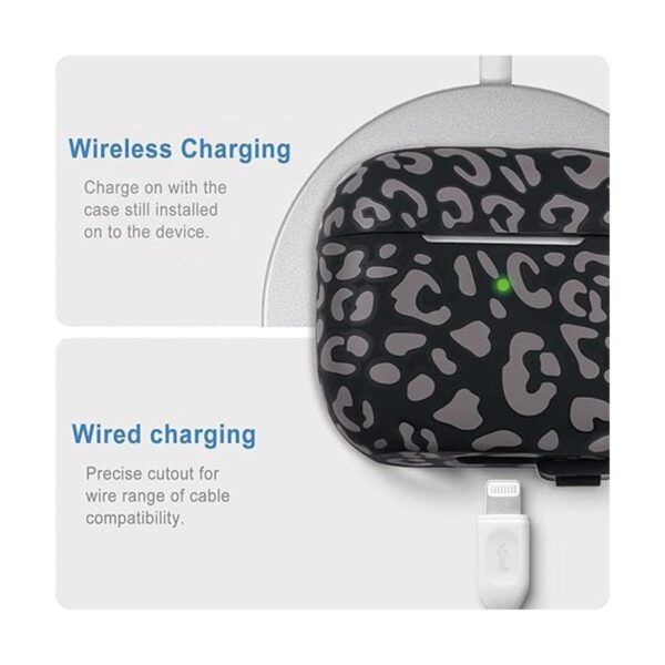 Funda de silicona de leopardo para Airpods 3 2021 no es