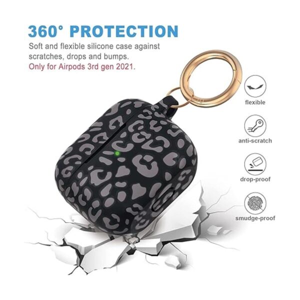 Funda de silicona de leopardo para Airpods 3 2021 no es