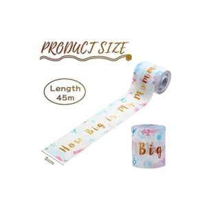 2 rollos de cinta métrica de abdomen para baby shower_2