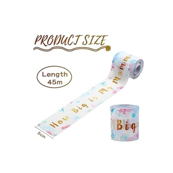 2 rollos de cinta métrica de abdomen para baby shower_2