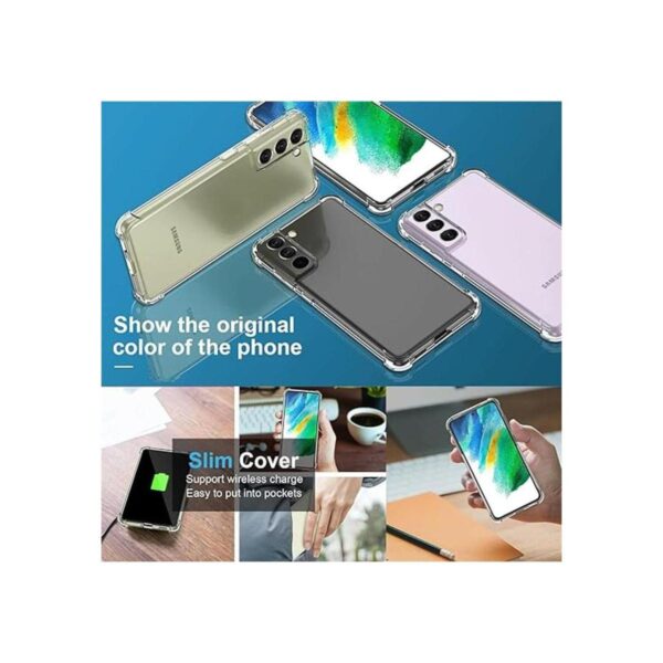 KIOMY Funda para Galaxy S21 FE transparente a prueba de_3