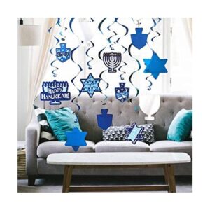 The Dreidel Company Hanukkah Swirl Decorations incluye 12_1