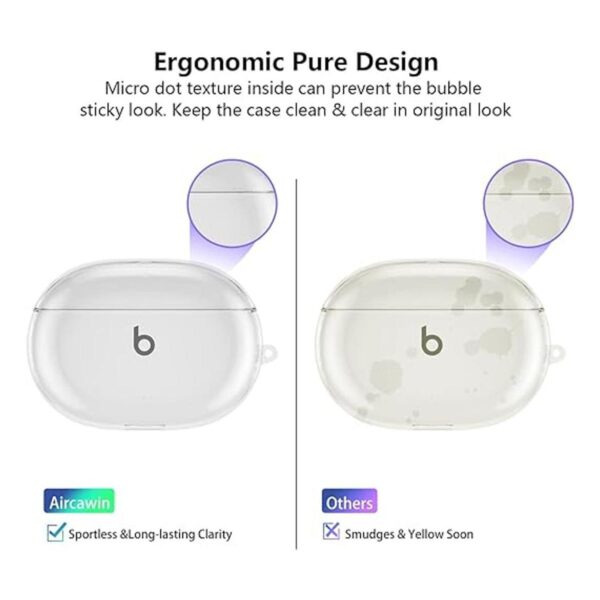 Aircawin Funda transparente para Beats Studio Buds a