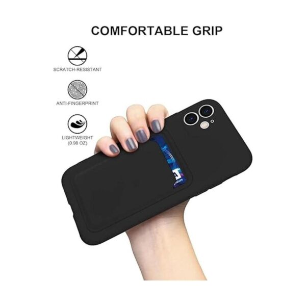 Funda de silicona para tarjetas compatible con iPhone 11_4