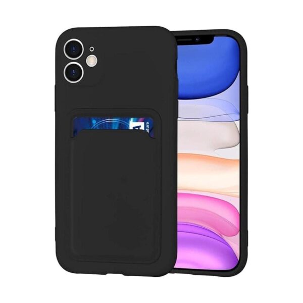 Funda de silicona para tarjetas compatible con iPhone 11_1