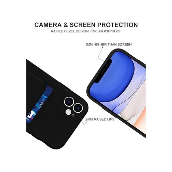Funda de silicona para tarjetas compatible con iPhone 11_3