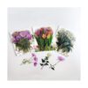 240 pegatinas de flores transparentes DIY decorativas