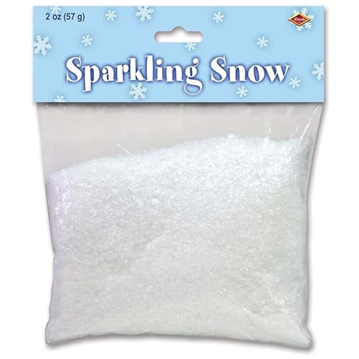 2 oz purpurina Snow Flake Copos Blanco Invierno de Navidad